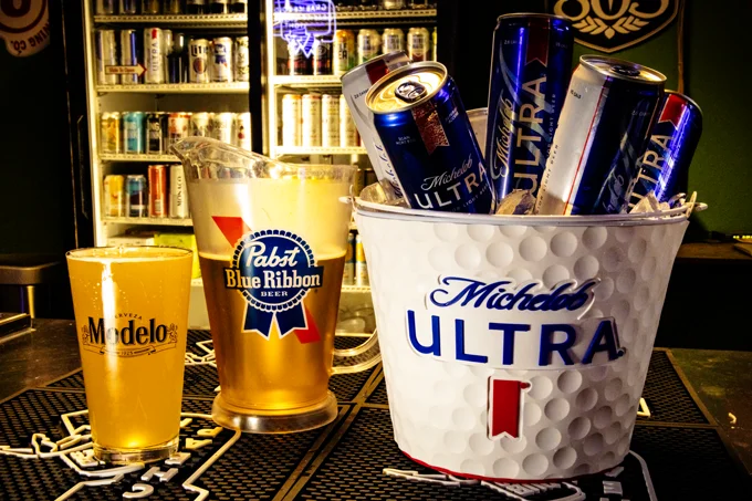 All your favorite beers at Albatross Golf Exp