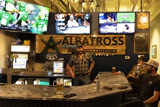 Get comfortable in our sports bar